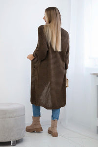 Cardigan with pockets IT - 56 / – Brown цвет / color | Lexline Fashion