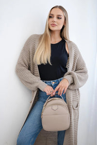 Cardigan with pockets IT - 56 / – Dark || beige цвет / color | Lexline Fashion