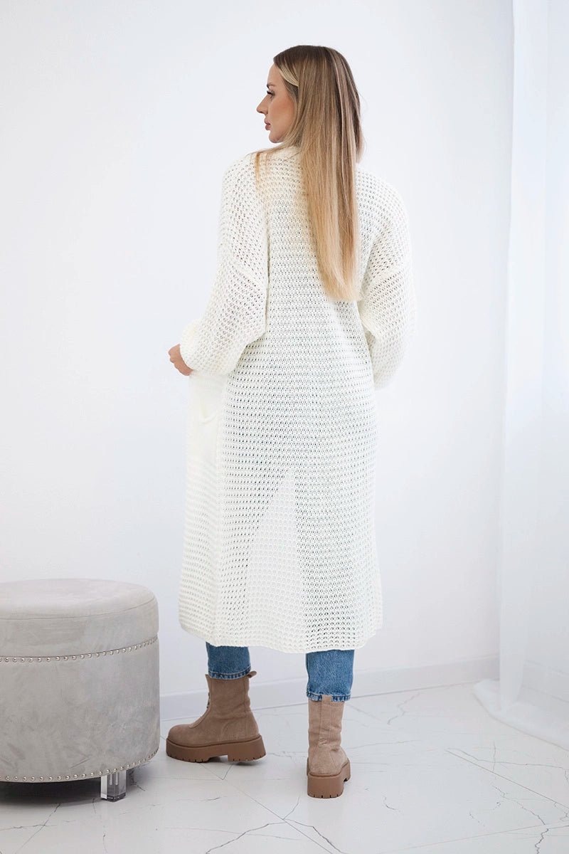 Cardigan with pockets IT - 56 / – Ecru цвет / color | Lexline Fashion