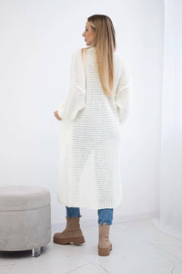 Cardigan with pockets IT - 56 / – Ecru цвет / color | Lexline Fashion