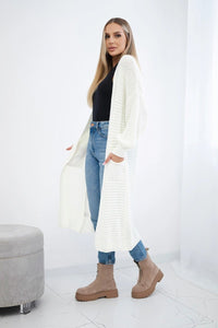 Cardigan with pockets IT - 56 / – Ecru цвет / color | Lexline Fashion