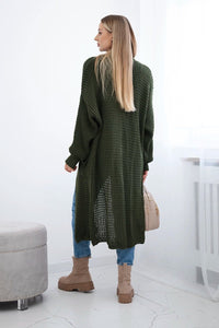 Cardigan with pockets IT - 56 / – Khaki цвет / color | Lexline Fashion