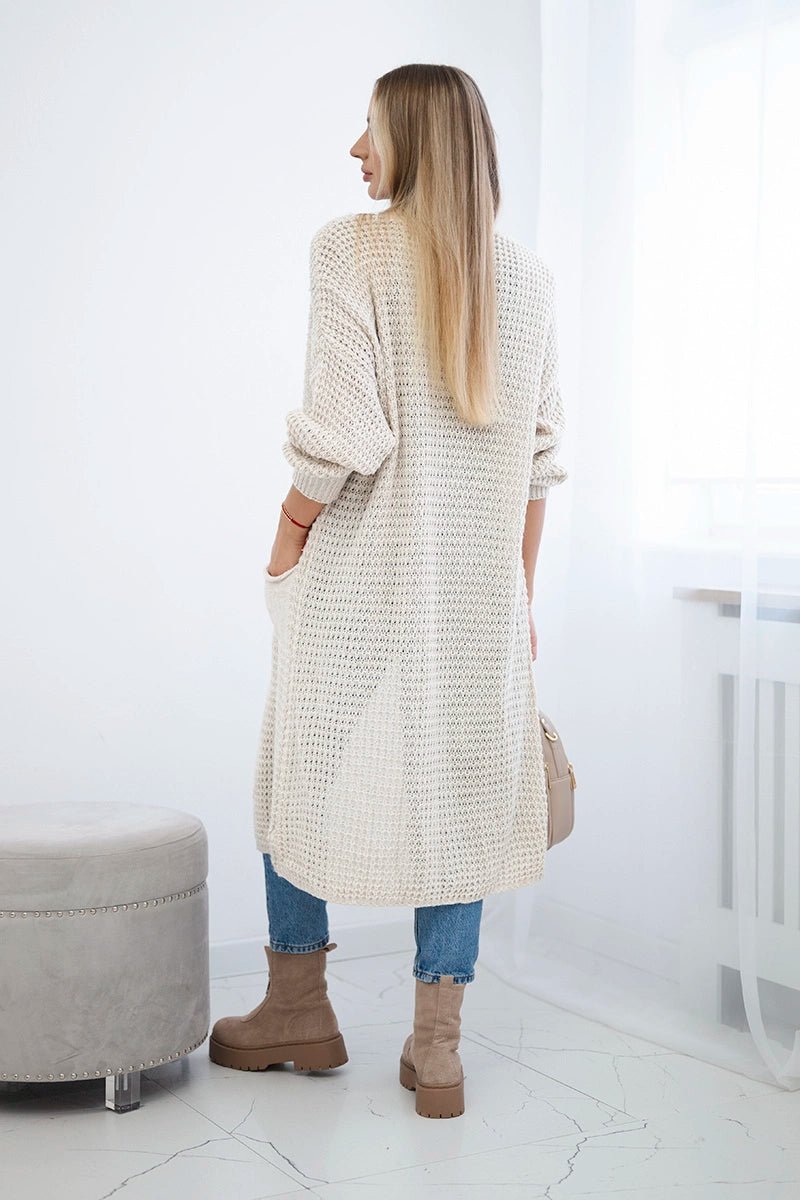 Cardigan with pockets IT - 56 / – Light || Beige цвет / color | Lexline Fashion