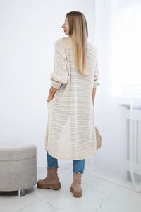 Cardigan with pockets IT - 56 / – Light || Beige цвет / color | Lexline Fashion