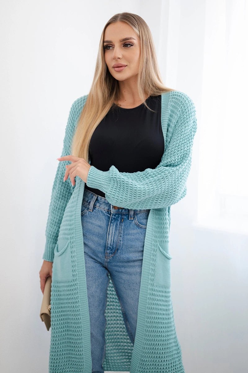 Cardigan with pockets IT - 56 / – Mint цвет / color | Lexline Fashion