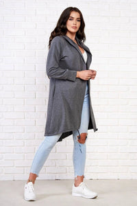 Cardigan with print 9113 / – Graphite цвет / color | Lexline Fashion