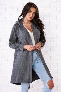Cardigan with print 9113 / – Graphite цвет / color | Lexline Fashion