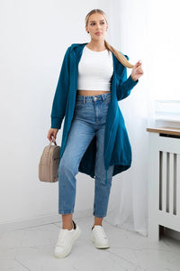 Cardigan with print 9113 / – Marine цвет / color | Lexline Fashion