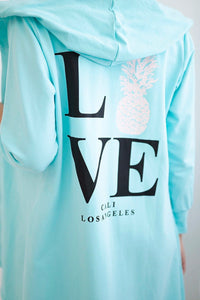 Cardigan with print 9113 / – Mint || Light цвет / color | Lexline Fashion