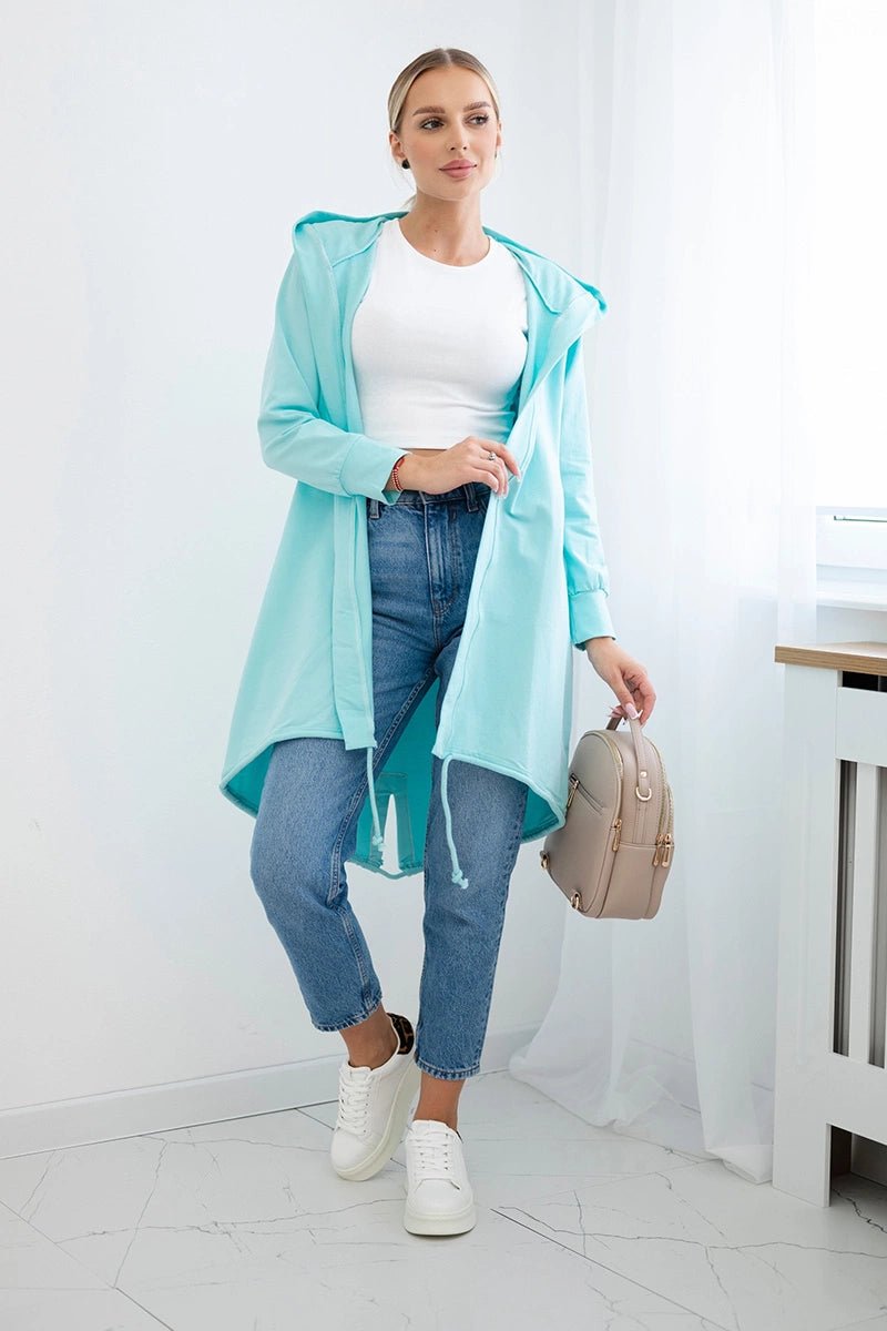Cardigan with print 9113 / – Mint || Light цвет / color | Lexline Fashion