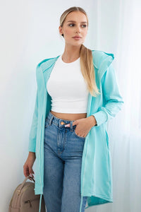 Cardigan with print 9113 / – Mint || Light цвет / color | Lexline Fashion