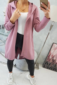 Cardigan with print 9113 / – Pink || Dark цвет / color | Lexline Fashion