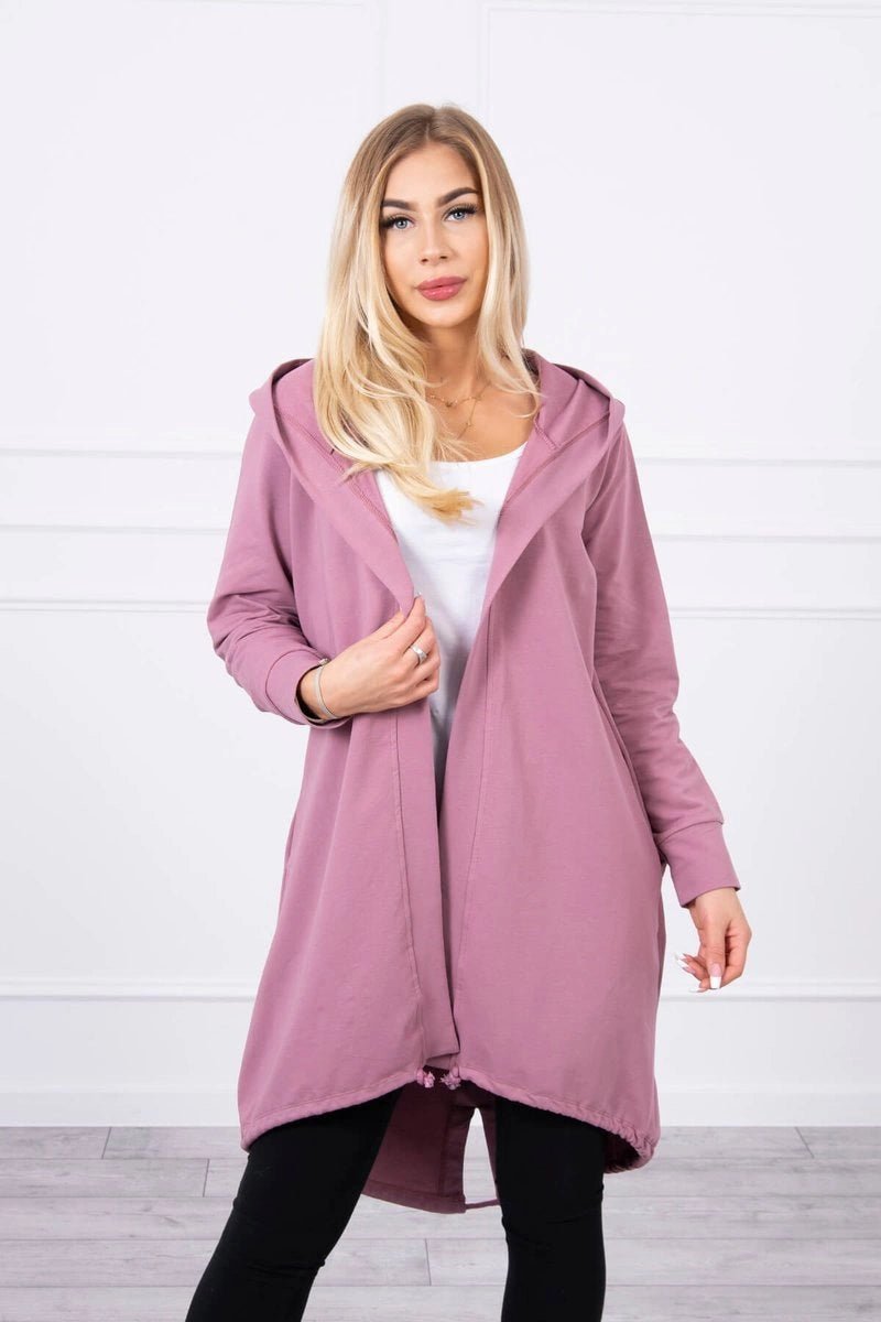 Cardigan with print 9113 / – Pink || Dark цвет / color | Lexline Fashion