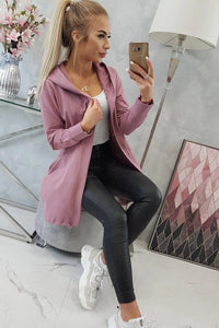 Cardigan with print 9113 / – Pink || Dark цвет / color | Lexline Fashion