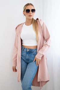 Cardigan with print 9113 / – Powder || Dark цвет / color | Lexline Fashion