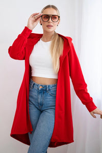 Cardigan with print 9113 / – Red цвет / color | Lexline Fashion