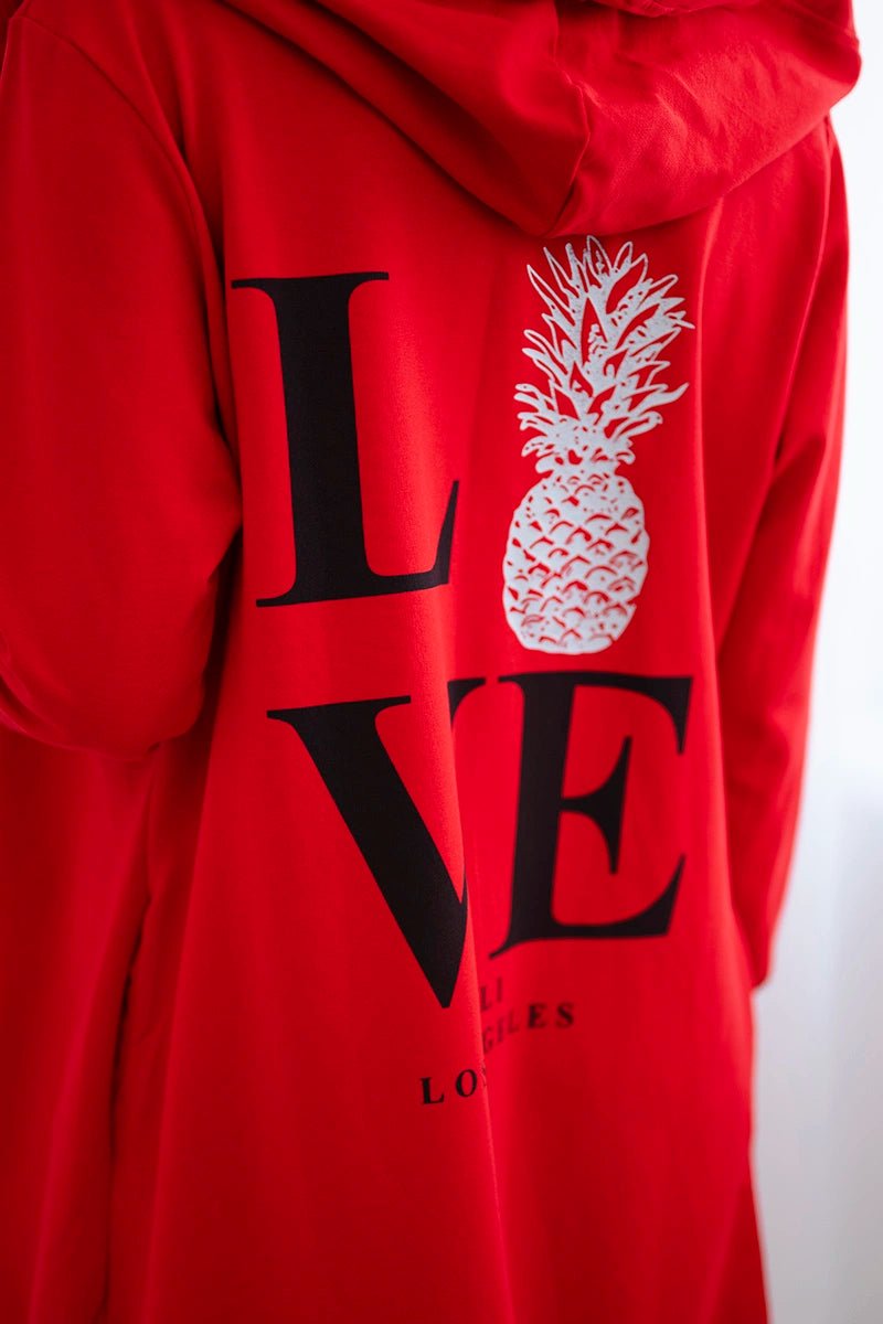 Cardigan with print 9113 / – Red цвет / color | Lexline Fashion