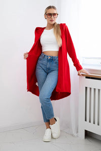 Cardigan with print 9113 / – Red цвет / color | Lexline Fashion