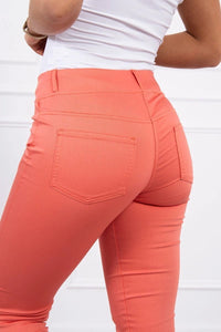 Colorful jeans 2628P / – Apricot || Dark цвет / color | Lexline Fashion