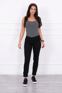 Colorful jeans 2628P / – Black цвет / color | Lexline Fashion