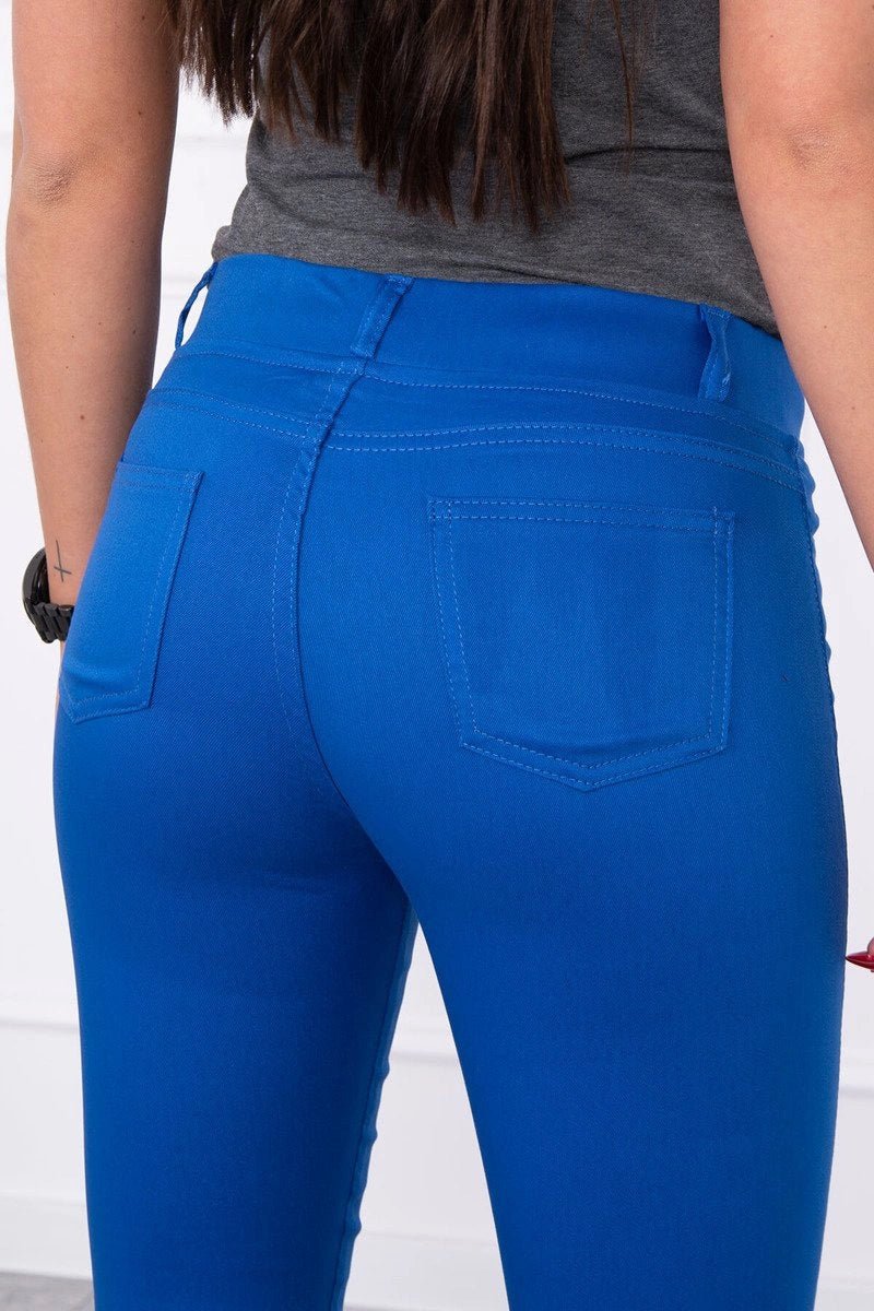 Colorful jeans 2628P / – Blue cornflower цвет / color | Lexline Fashion