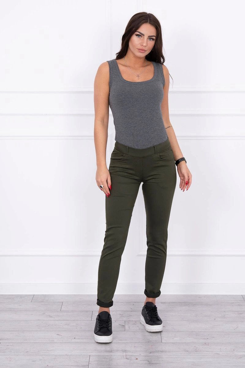 Colorful jeans 2628P / – Khaki цвет / color | Lexline Fashion