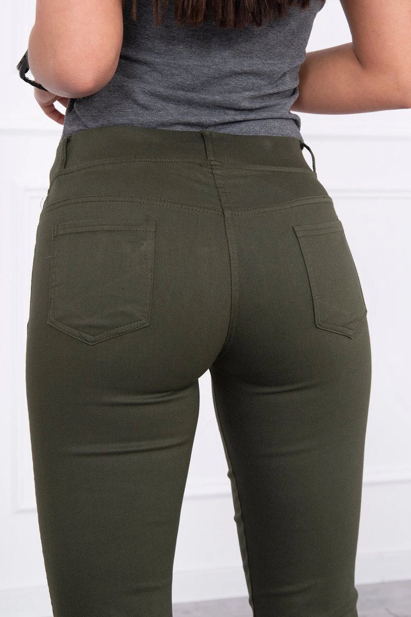 Colorful jeans 2628P / – Khaki цвет / color | Lexline Fashion