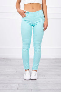 Colorful jeans 2628P / – Mint цвет / color | Lexline Fashion