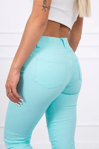 Colorful jeans 2628P / – Mint цвет / color | Lexline Fashion