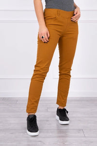 Colorful jeans 2628P / – Mustard цвет / color | Lexline Fashion