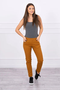 Colorful jeans 2628P / – Mustard цвет / color | Lexline Fashion