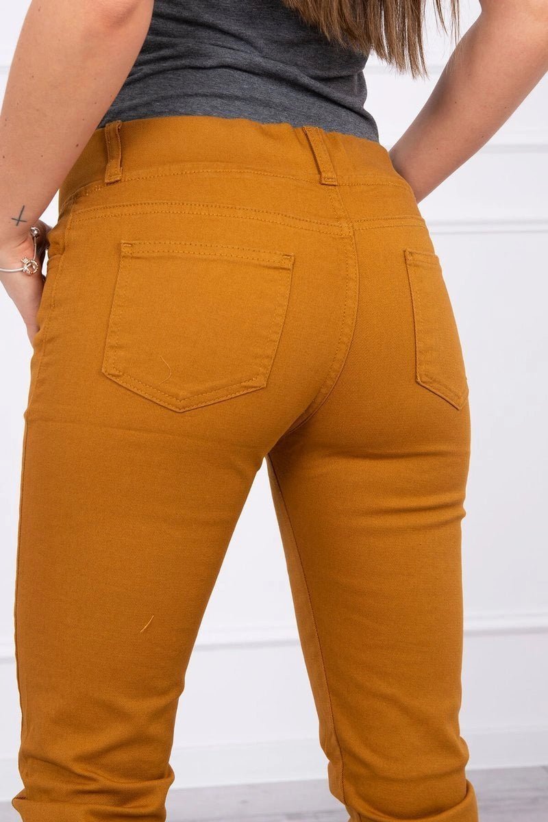 Colorful jeans 2628P / – Mustard цвет / color | Lexline Fashion