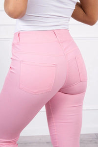 Colorful jeans 2628P / – Pink || Light цвет / color | Lexline Fashion