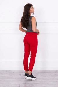 Colorful jeans 2628P / – Red цвет / color | Lexline Fashion