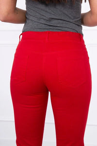 Colorful jeans 2628P / – Red цвет / color | Lexline Fashion
