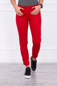 Colorful jeans 2628P / – Red цвет / color | Lexline Fashion