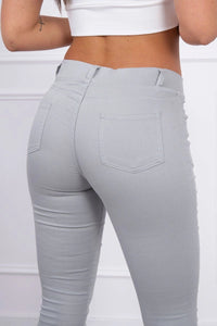 Colorful jeans with bow 3635 / – Gray цвет / color | Lexline Fashion