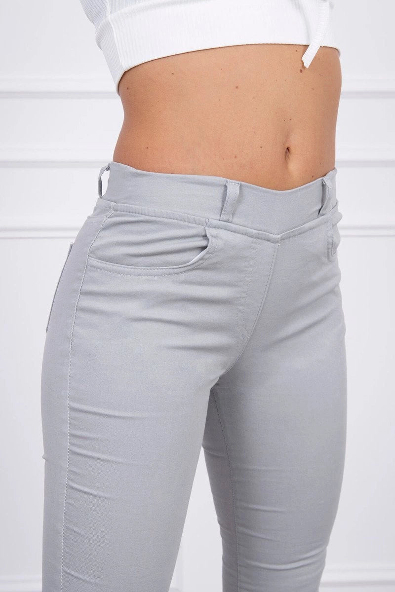Colorful jeans with bow 3635 / – Gray цвет / color | Lexline Fashion