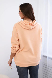Cotton hoodie R9102 / – Peachy цвет / color | Lexline Fashion