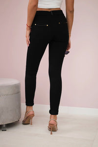 Cotton pants with pockets 1939 / – Black цвет / color | Lexline Fashion