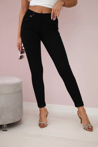 Cotton pants with pockets 1939 / – Black цвет / color | Lexline Fashion