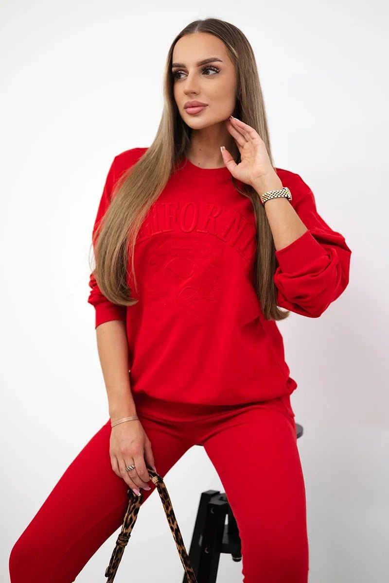 Cotton set California 9451 / – Red цвет / color | Lexline Fashion