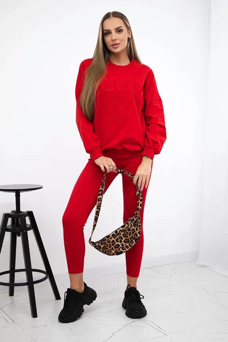 Cotton set California 9451 / – Red цвет / color | Lexline Fashion