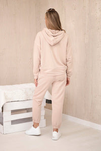 Cotton set hoodie + pants R7516 / – Powder цвет / color | Lexline Fashion