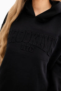 Cotton set, sweatshirt + pants Brooklyn 9617 / – Black цвет / color | Lexline Fashion