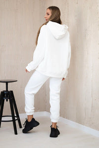 Cotton set with embroidered inscription Paradise 9600 / – Ecru цвет / color | Lexline Fashion