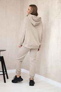 Cotton set with embroidered inscription Paradise 9600 / – Light || Beige цвет / color | Lexline Fashion