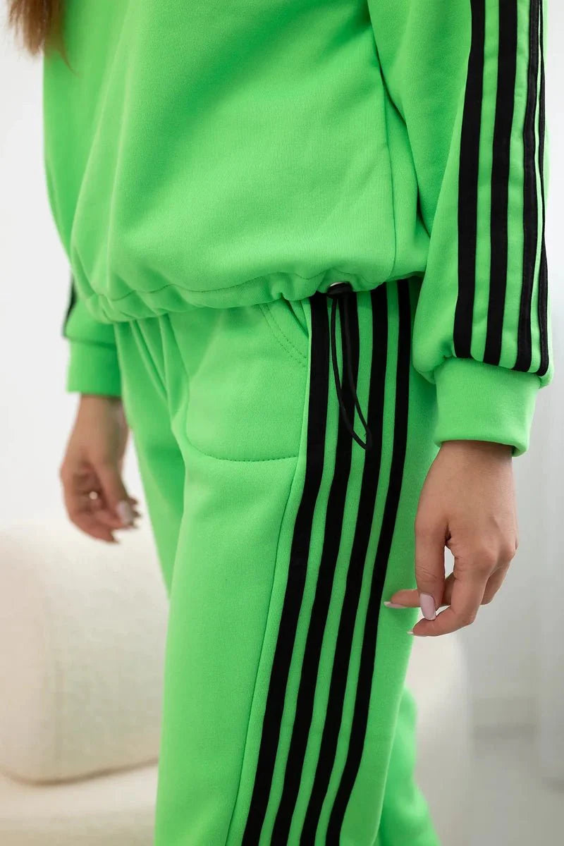 Cotton set with stripes 9802 / – Light || Green цвет / color | Lexline Fashion