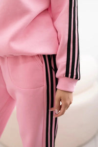 Cotton set with stripes 9802 / – Light || Pink цвет / color | Lexline Fashion