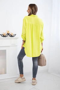 Cotton shirt 65622 / – Kiwi цвет / color | Lexline Fashion